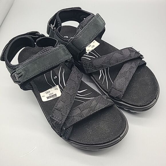 Ecco Men Sandals Sz 7-7.5/ 41 Offroad Yucatan Coast Black Textile Comfort New main image 9